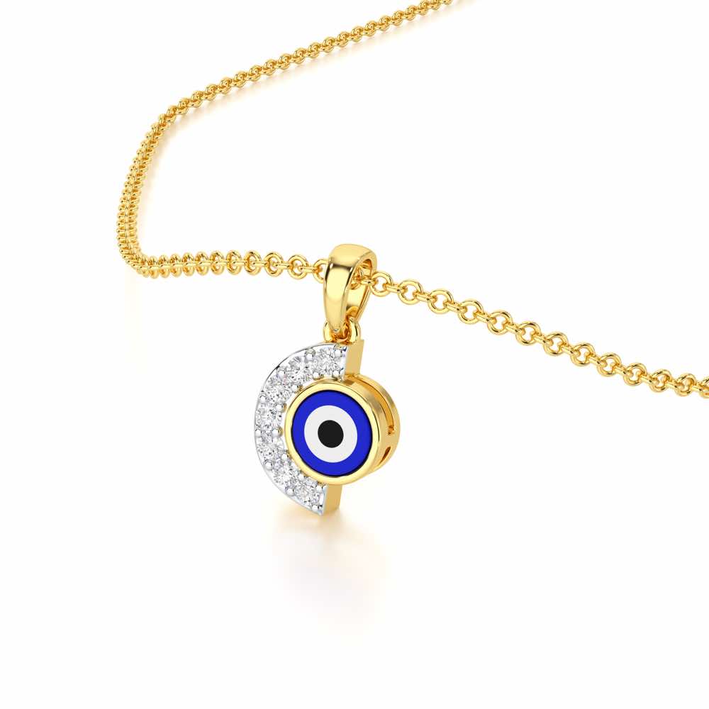 Sacred Watch Silver Pendant - Yellow Gold - Image 2