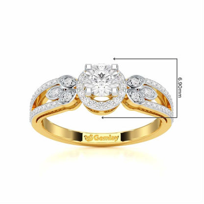 Opulent Radiance Solitaire Ring - Yellow Gold - Image 5