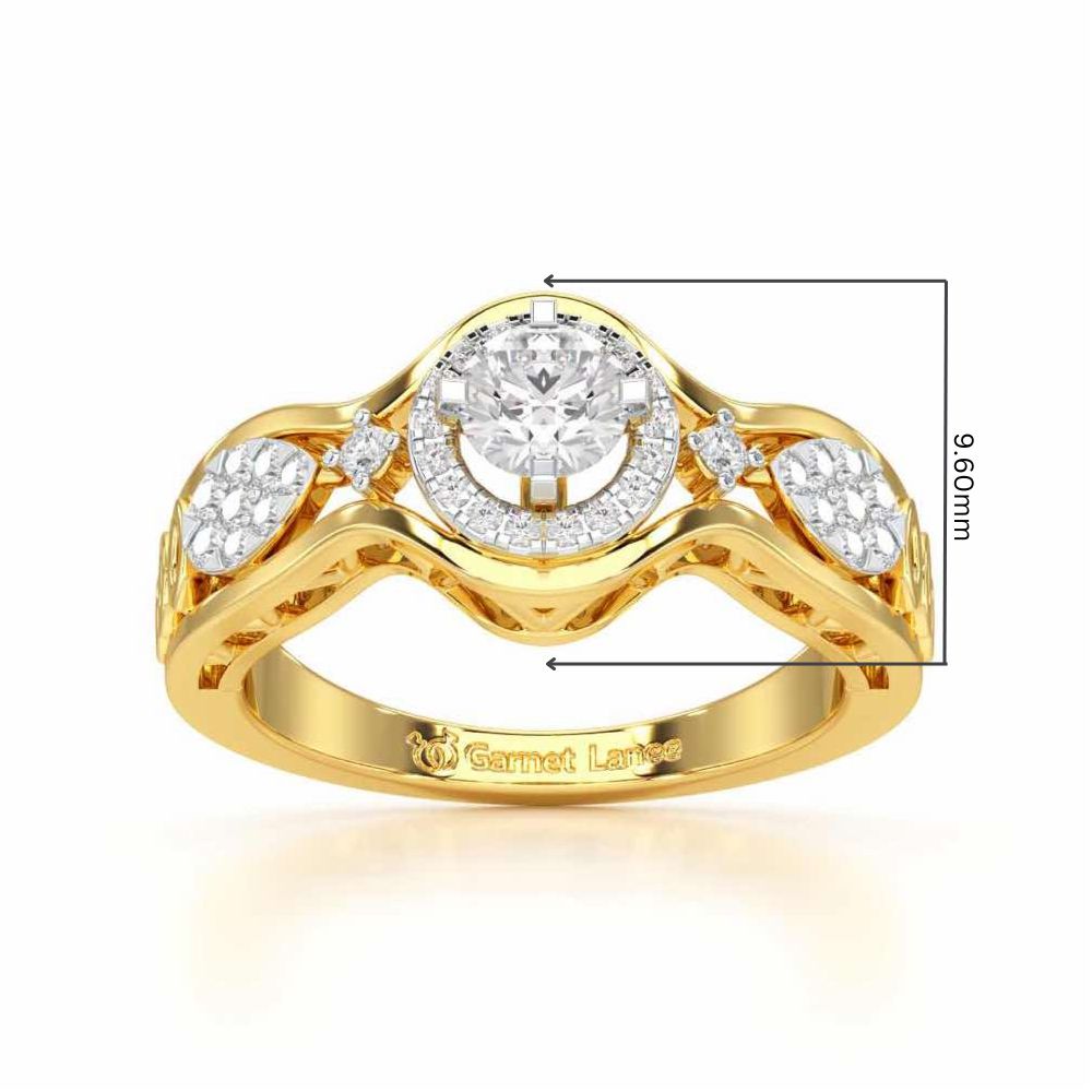Sovereign Shimmer Solitaire Ring - Yellow Gold - Image 5