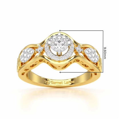 Sovereign Shimmer Solitaire Ring - Yellow Gold - Image 5