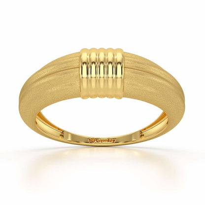 Jasmine Silver Ring - Yellow Gold - Image 2