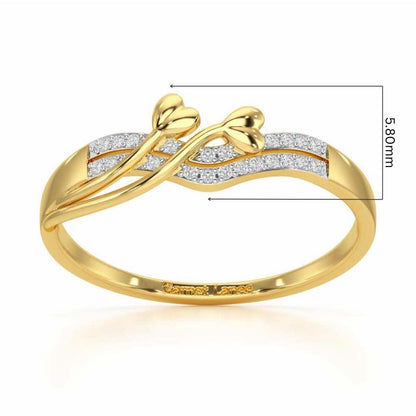 Grow Glow Silver Ring - Yellow Gold - Image 5