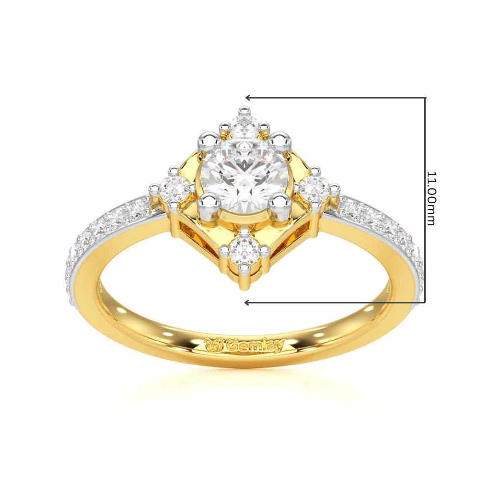 Graceful Opulence Solitaire Ring - Yellow Gold - Image 5
