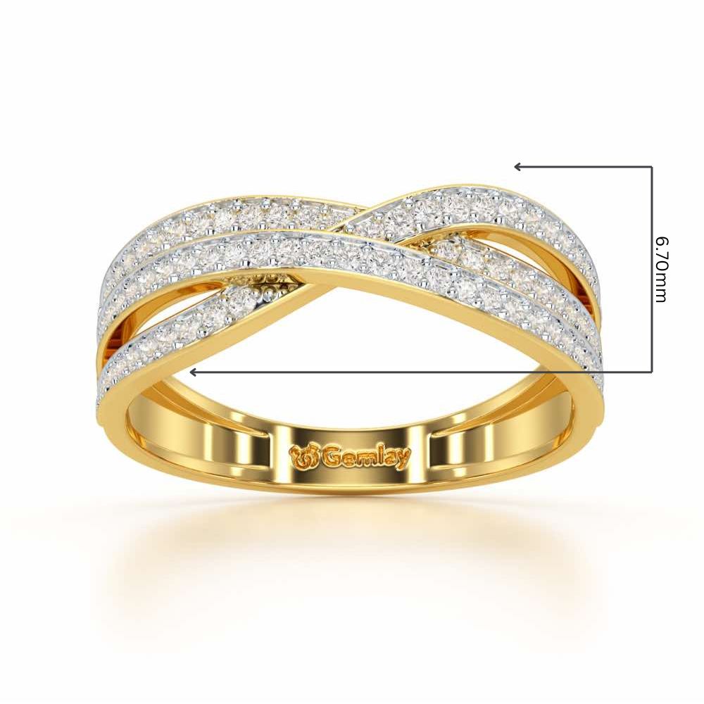 Supreme Helix Silver Ring - Yellow Gold - Image 2