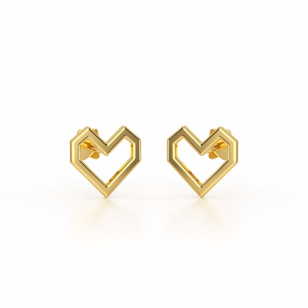 Lush Looplets Silver Earrings - Yellow Gold - Image 2