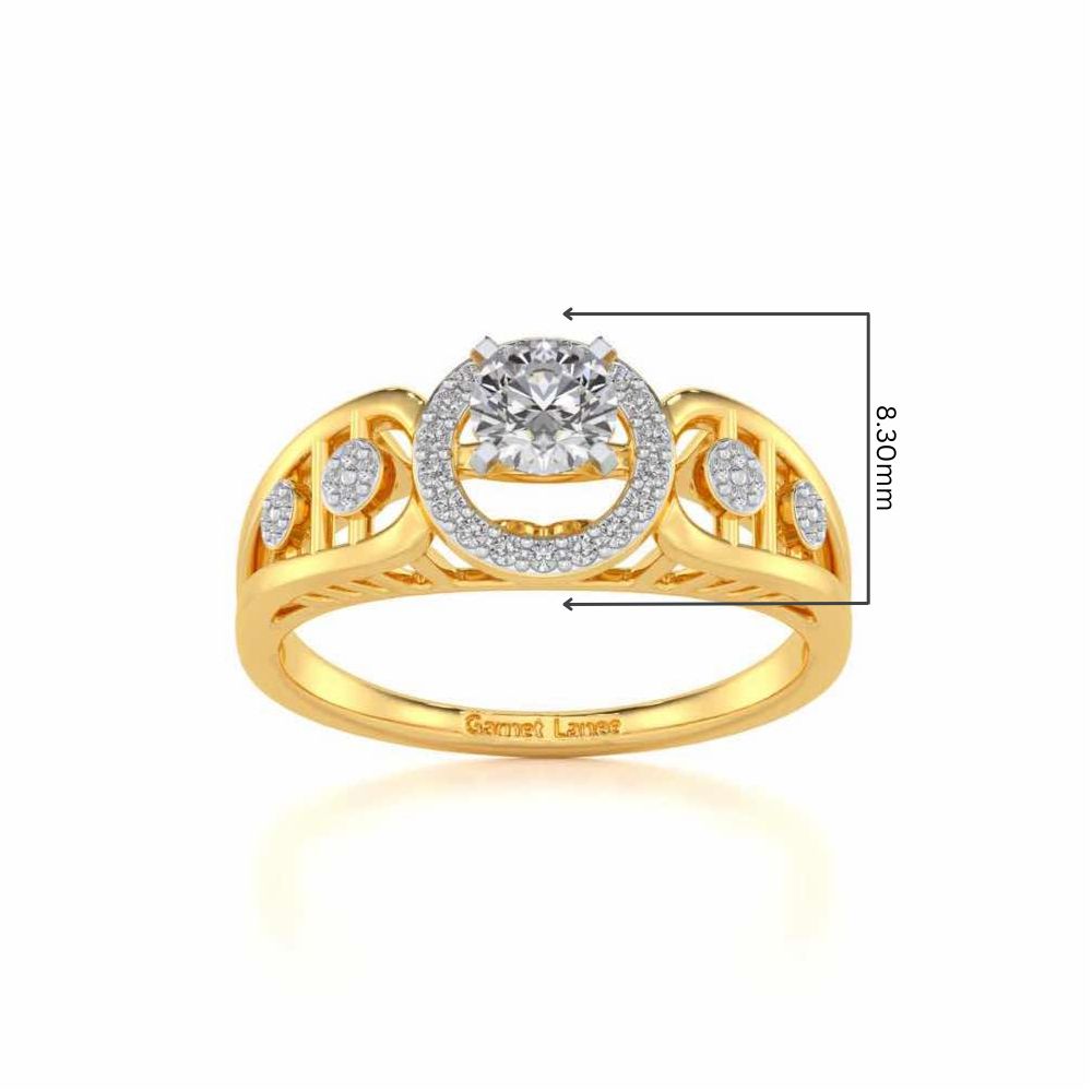Kritsh Solitaire Ring - Yellow Gold - Image 5