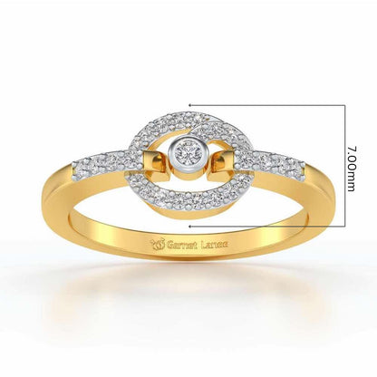 Arna Silver Ring - Yellow Gold - Image 5