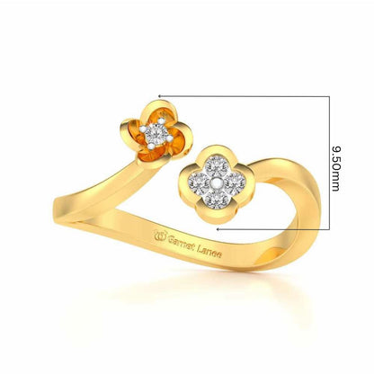 Drizalia Silver Ring - Yellow Gold - Image 5