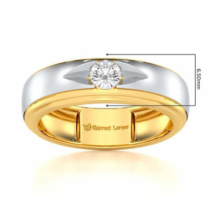 Eminent Stone Men Solitaire Ring - Yellow Gold - Image 5