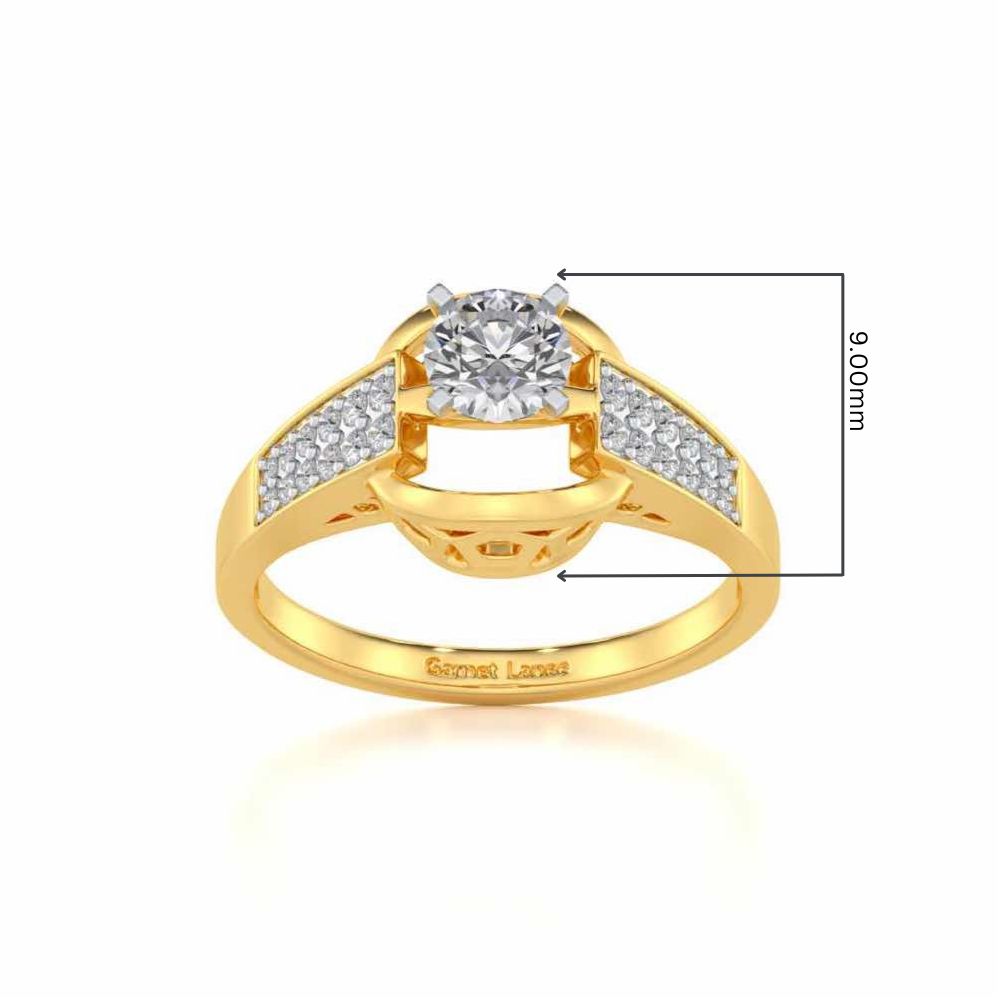 Swapan Solitaire Ring - Yellow Gold - Image 5