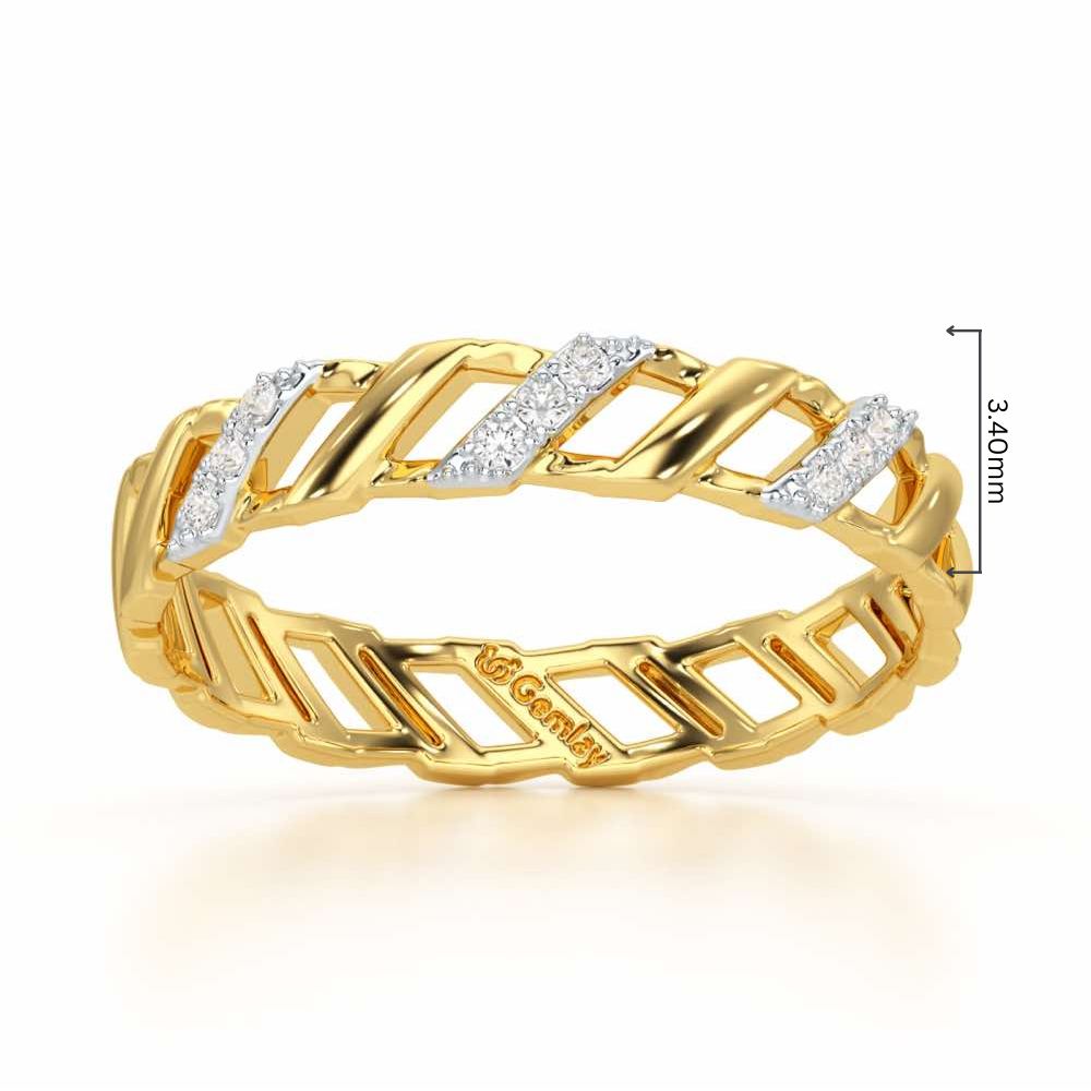 Arandele Silver Ring - Yellow Gold - Image 2
