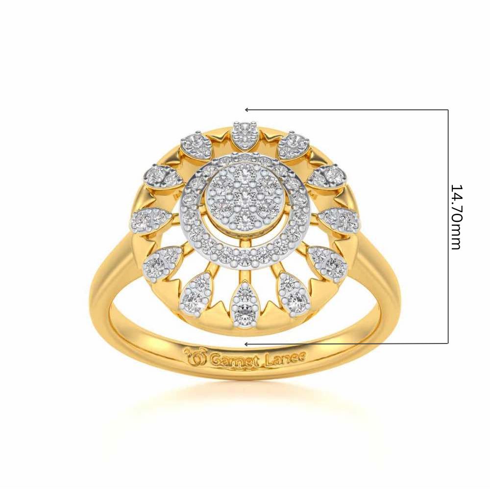 Meshly Silver Ring - Yellow Gold - Image 5