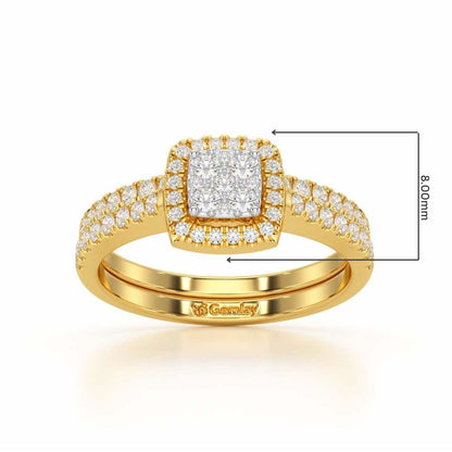 Bride Choice Silver Ring - Yellow Gold - Image 2
