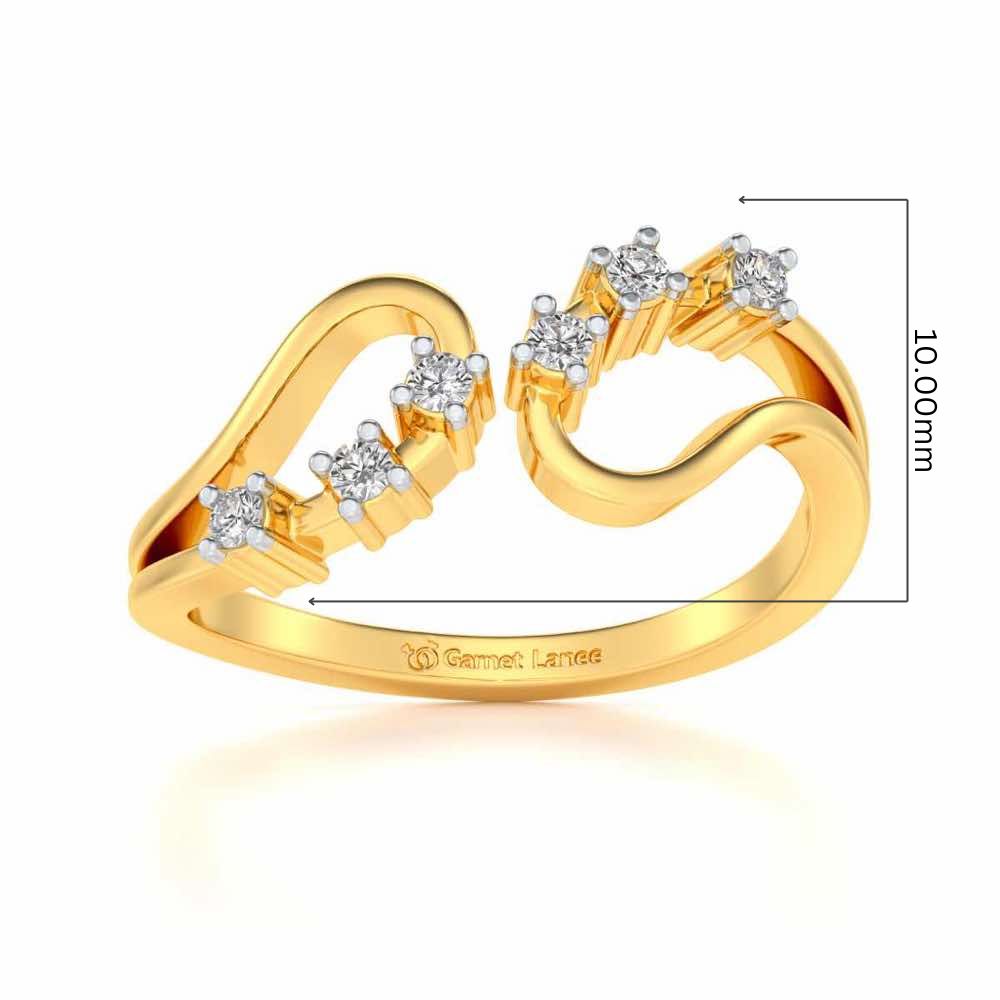 Ekiya Silver Ring - Yellow Gold - Image 5