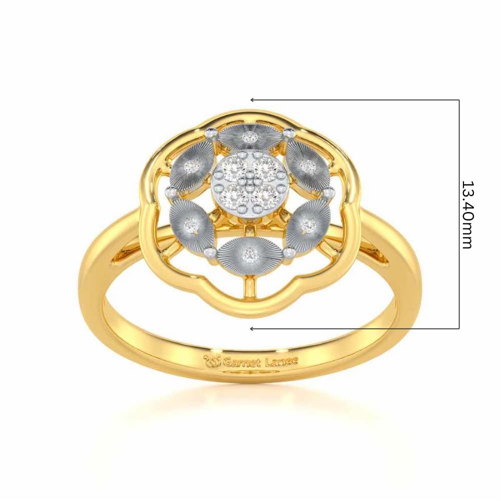 Wonderous Silver Ring - Yellow Gold - Image 5