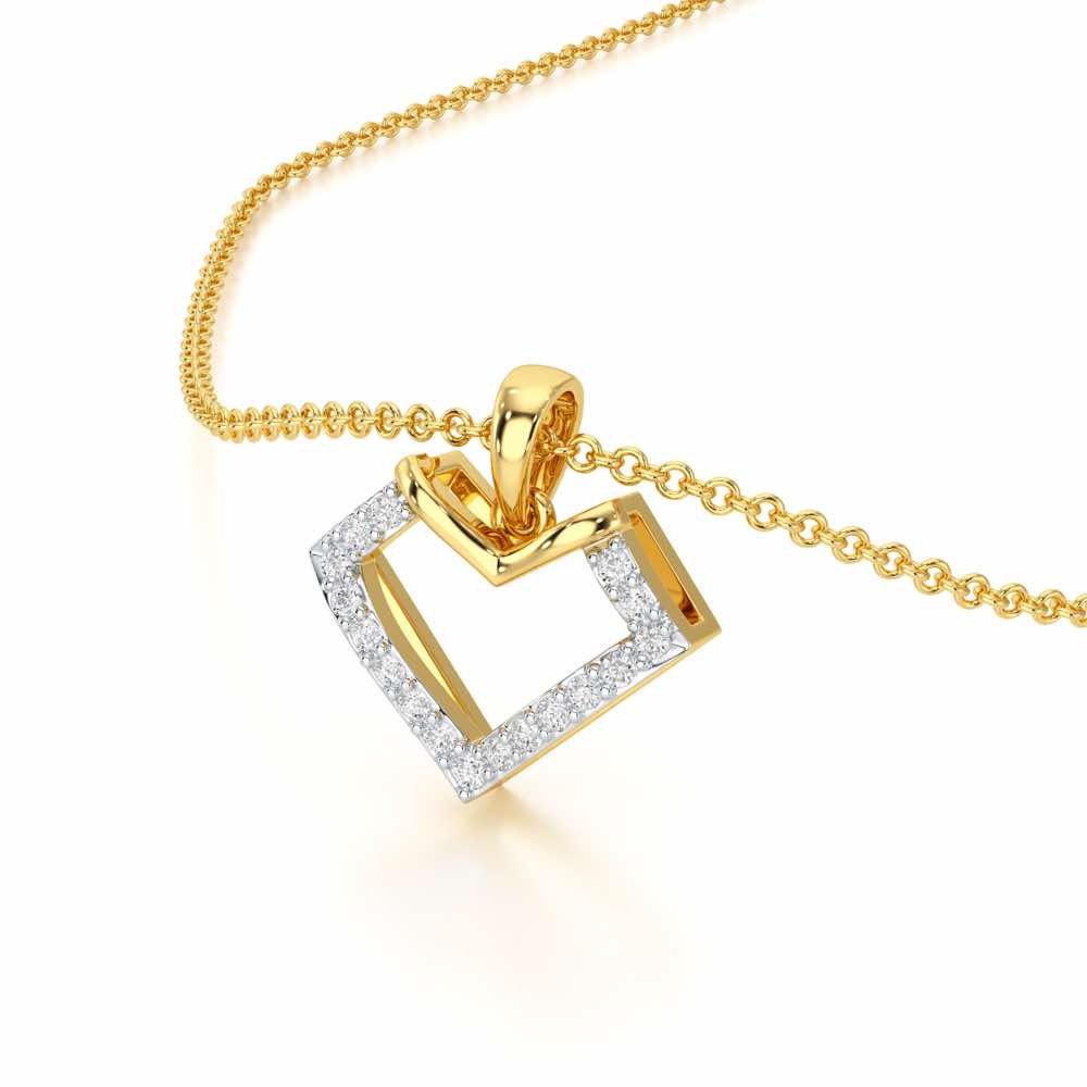 Sparkle Dew Silver Pendant - Yellow Gold - Image 2