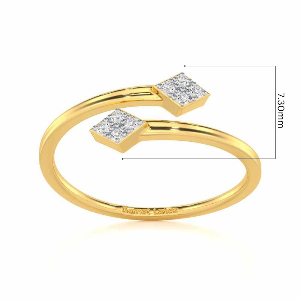 Magnificent Mirage Silver Ring - Yellow Gold - Image 5