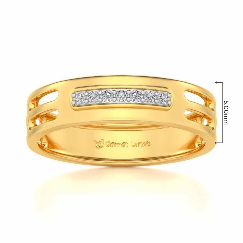 Ratify Silver Band Ring - Yellow Gold - Image 5