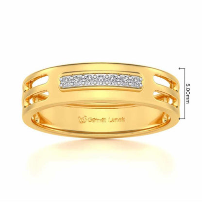 Ratify Silver Band Ring - Yellow Gold - Image 5