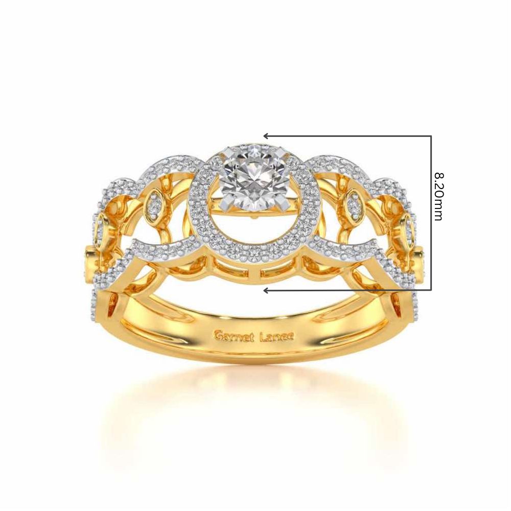Kavya Solitaire Ring - Yellow Gold - Image 5
