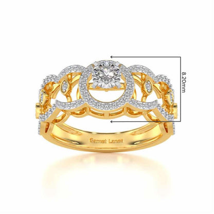 Kavya Solitaire Ring - Yellow Gold - Image 5