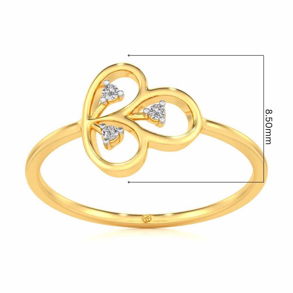 Luck Chord Silver Ring - Yellow Gold - Image 5
