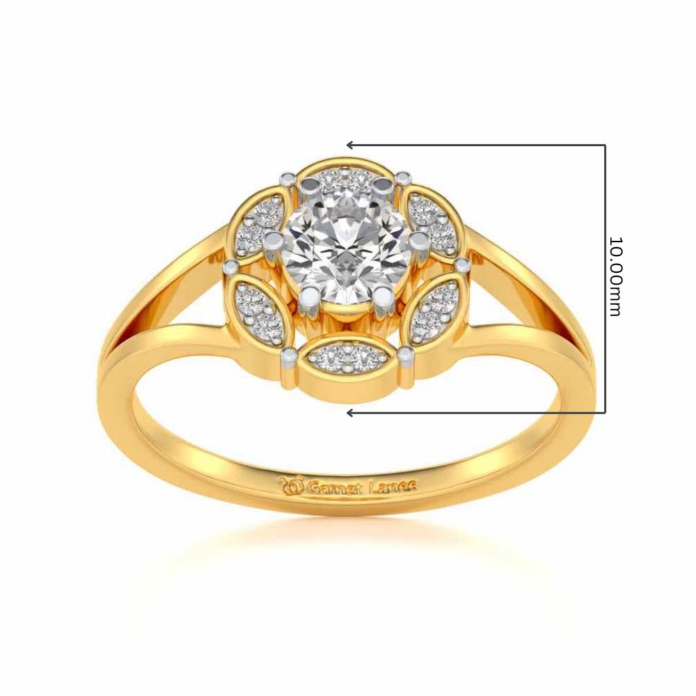 Wrapped Shine Silver Ring - Yellow Gold - Image 5