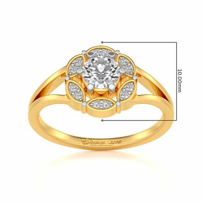 Wrapped Shine Silver Ring - Yellow Gold - Image 5
