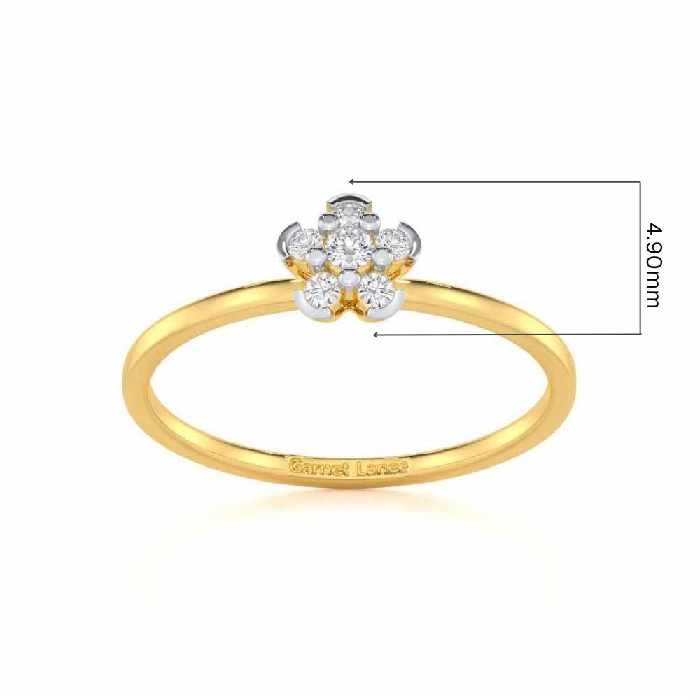 Captivating Cosmos Silver Ring - Yellow Gold - Image 5
