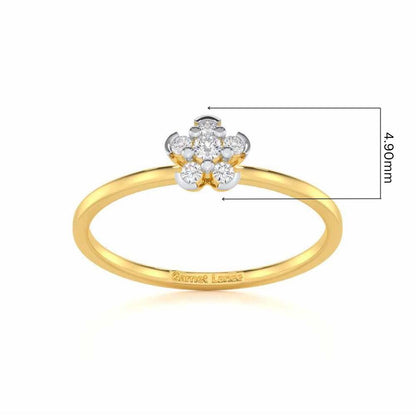 Captivating Cosmos Silver Ring - Yellow Gold - Image 5
