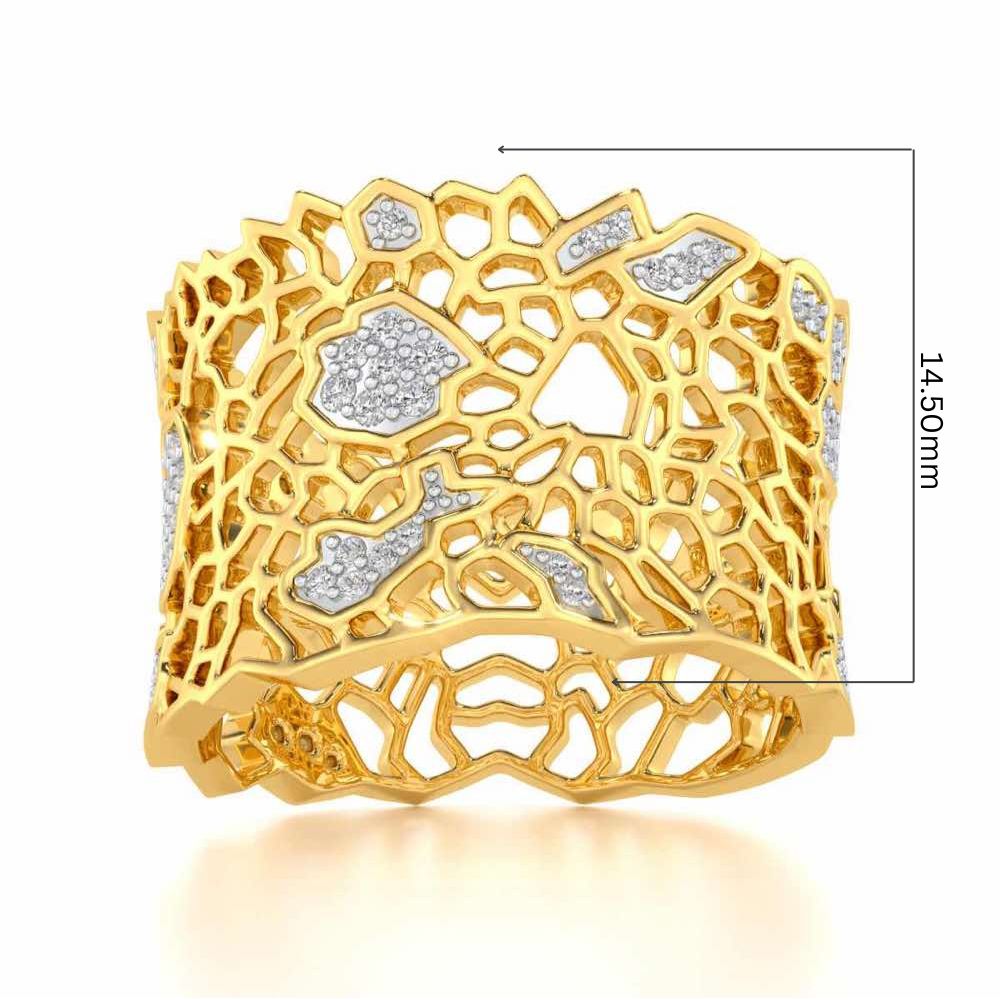 Ultimate Shine Silver Band Ring - Yellow Gold - Image 5