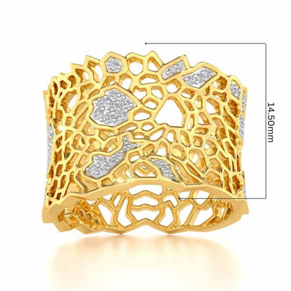 Ultimate Shine Silver Band Ring - Yellow Gold - Image 5