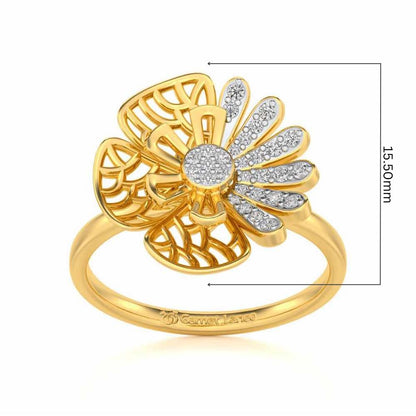 Transform Eye Silver Ring - Yellow Gold - Image 5