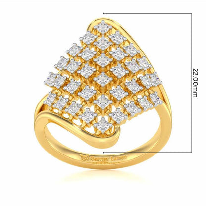Silver Delight Silver Ring - Yellow Gold - Image 5