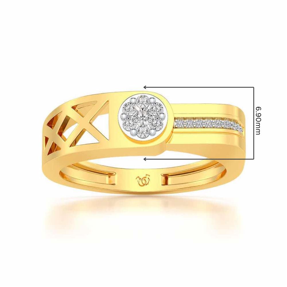 Distinct ring For Men - Yellow Gold - Image 5