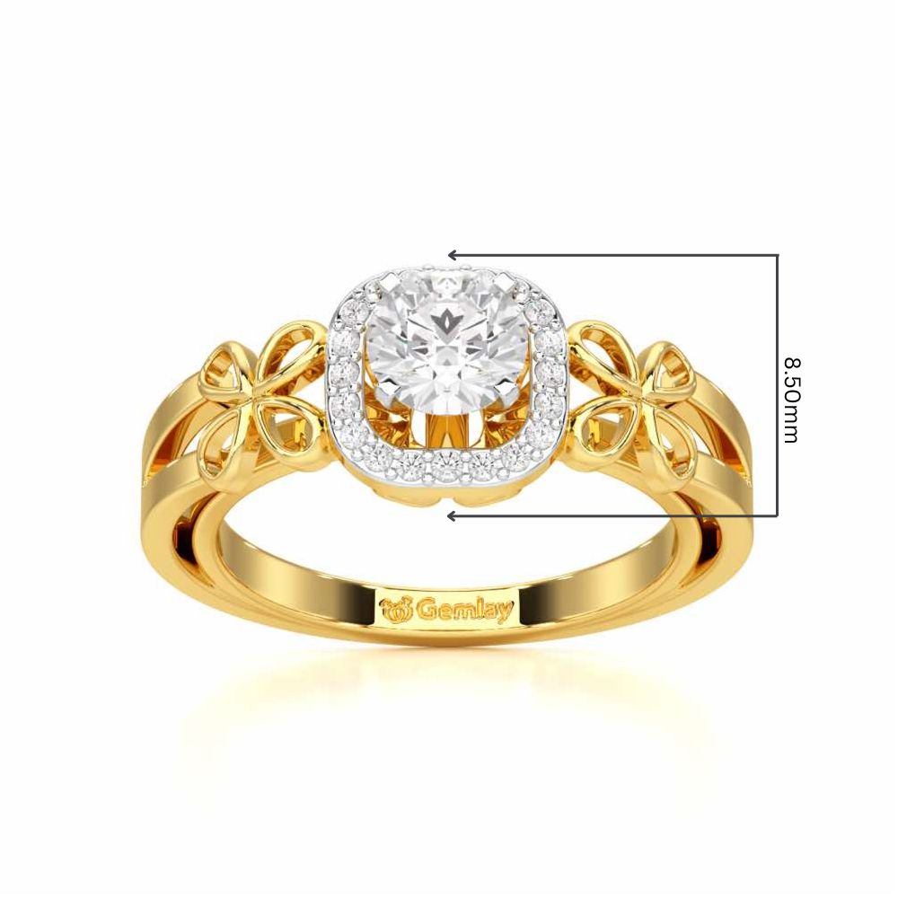 Splendour Mirage Solitaire Ring - Yellow Gold - Image 5