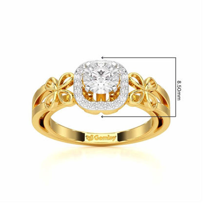 Splendour Mirage Solitaire Ring - Yellow Gold - Image 5