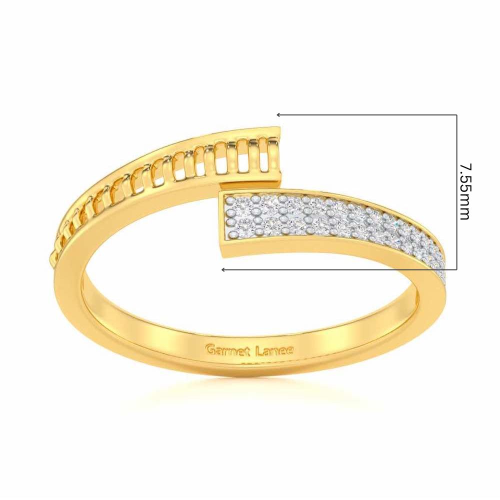 Hugsy Silver Ring - Yellow Gold - Image 5