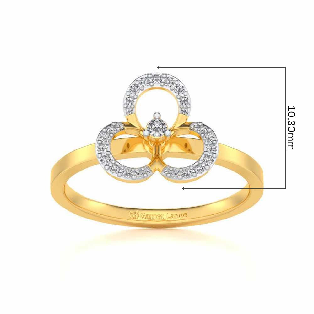 Gaurangi Silver Ring - Yellow Gold - Image 5