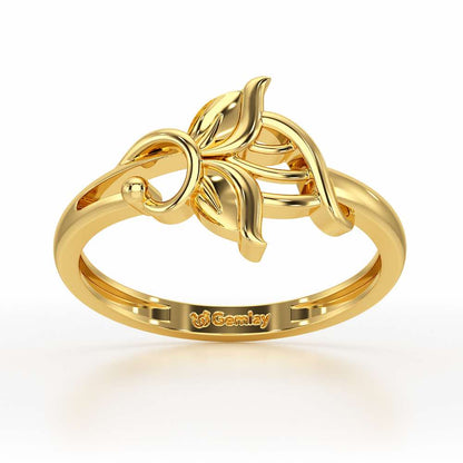 Knox Mystery Silver Ring For Women - Yellow Gold - Image 2