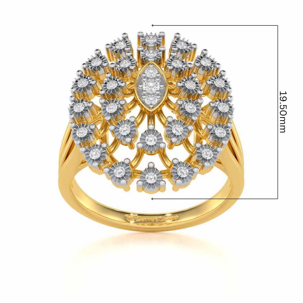 Colossal Shine Silver Ring - Yellow Gold - Image 5