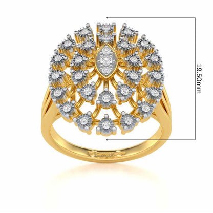 Colossal Shine Silver Ring - Yellow Gold - Image 5