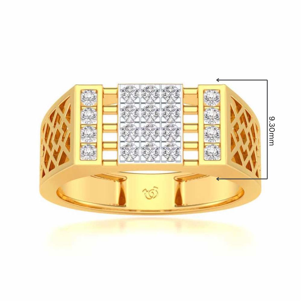 Supreme Silver Ring For Men - Yellow Gold - Image 5