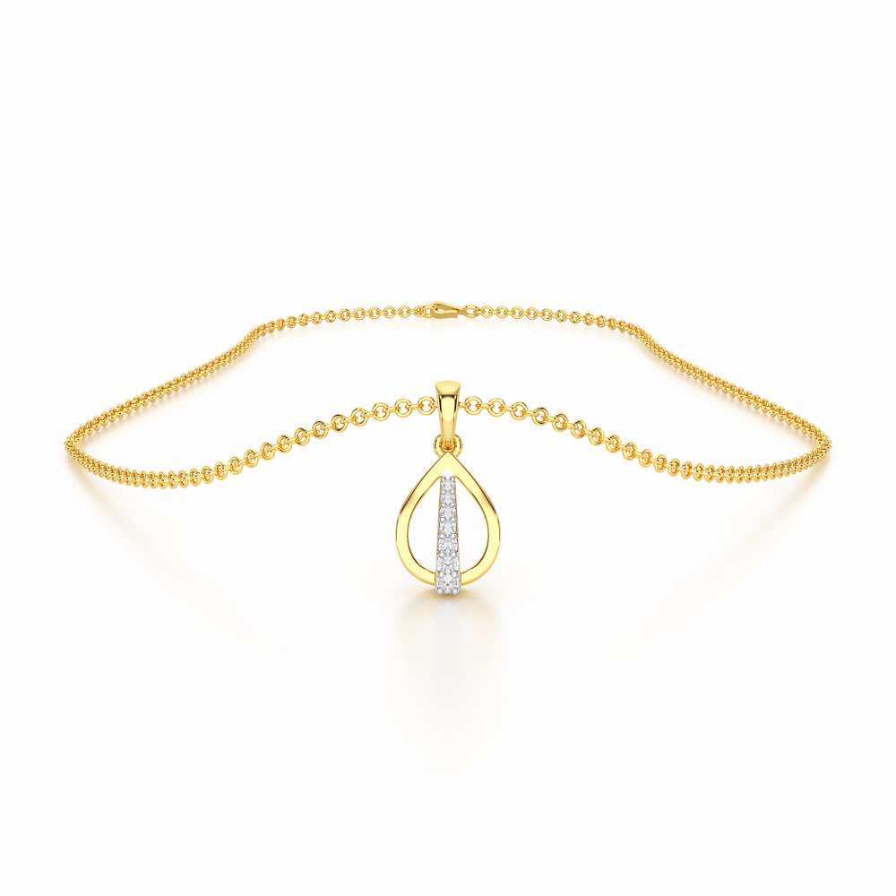 Timeless Glow Silver Pendant - Yellow Gold - Image 3