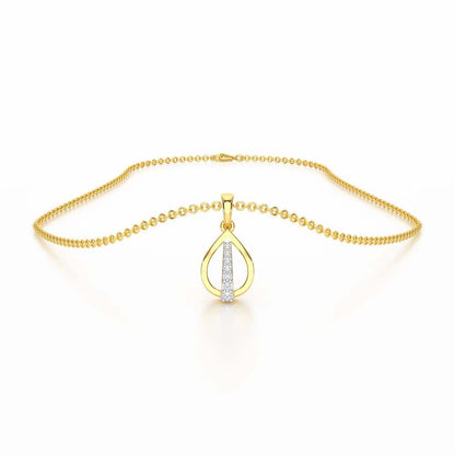 Timeless Glow Silver Pendant - Yellow Gold - Image 3