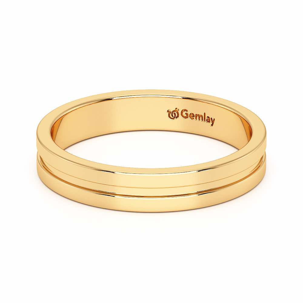 Amethyst Silver Ring - Yellow Gold - Image 3