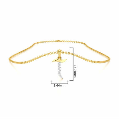 T-Luke Silver Pendant - Yellow Gold - Image 4