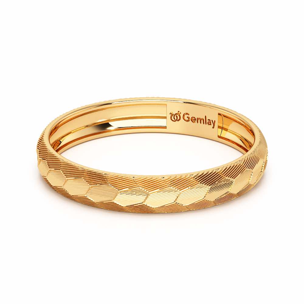 Lumi Silver Ring - Yellow Gold - Image 3