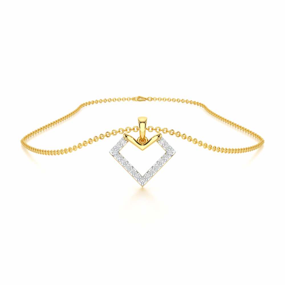 Sparkle Dew Silver Pendant - Yellow Gold - Image 3