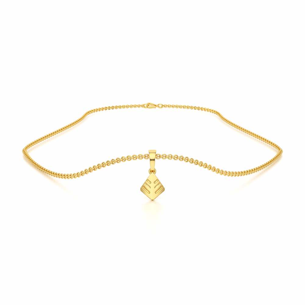 Silk Shine Gold Pendant - Yellow Gold - Image 3